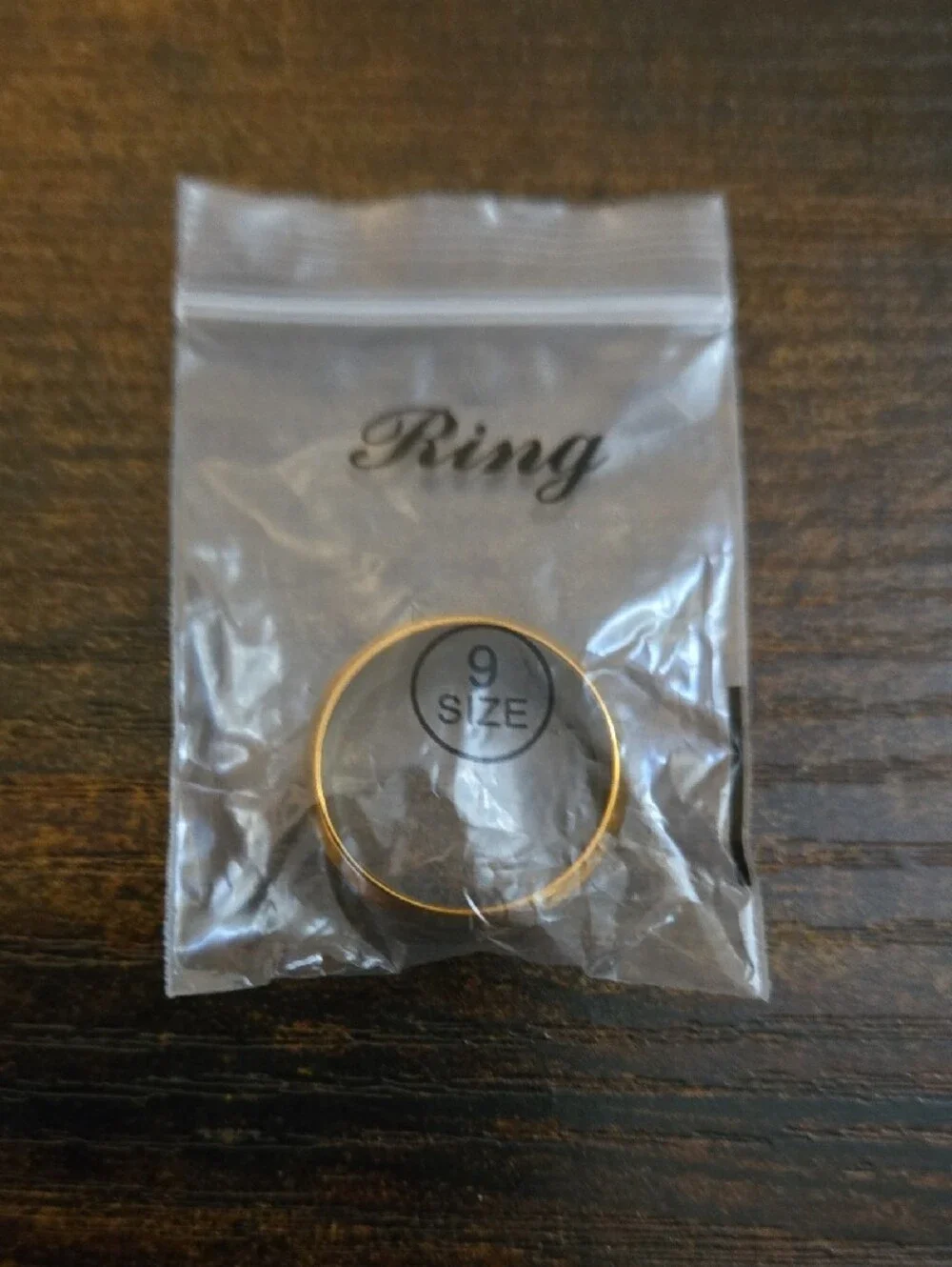 Gold-Tone 'JESUS' Men's Statement Ring - Religious Band